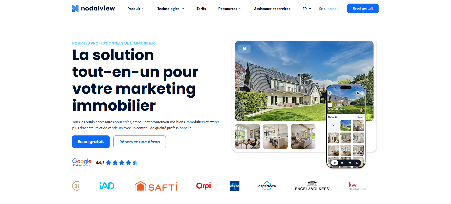 Capture d'écran de l'outil IA vidéo Nodalview